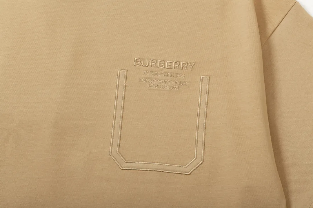 BURBERRY 🪡 Logo Classic ， Retro Same Style T 260 Versatile : Khaki Size：XS~L